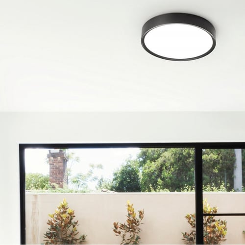 Suspension Linéaire 4 Lumières Noir Mat - 100 Cm De Long, Toile De Lin Noir, Variateur, Pour îlot De Cuisine Ou Salle à Manger - 3