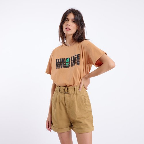 Short taille haute avec ceinture on sale