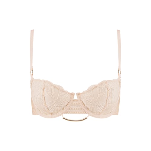 Soutien-gorge Aubade Champagne Taille 85B Beige Balconnet - Neuf Avec étiquettes