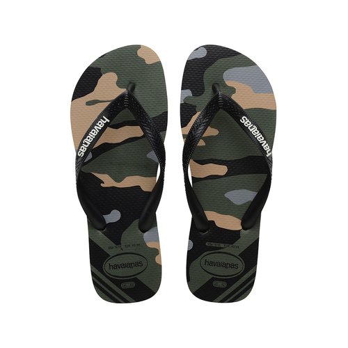 Top camu flip flops khaki Havaianas La Redoute
