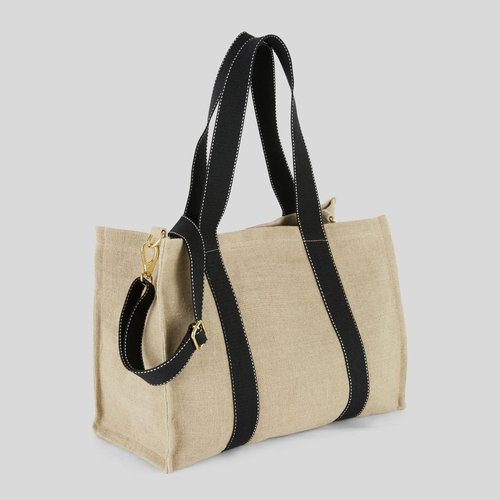 Cabas en lin certifie european flax champignon Monoprix La Redoute