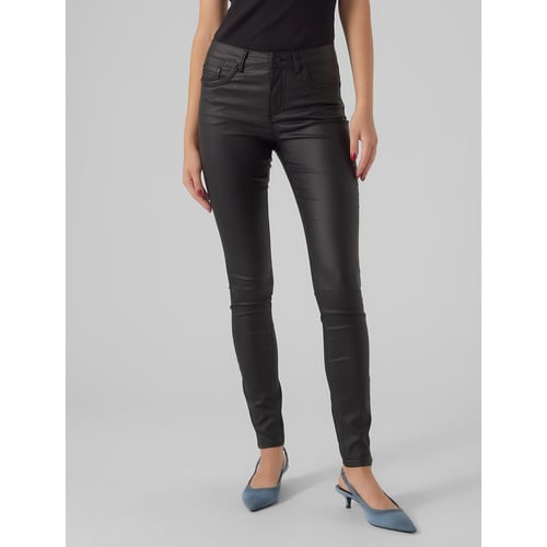 VERO MODA Women's Seven Smooth Coated Pants - Slim Fit Trousers For Office & Casual Wear - View #9