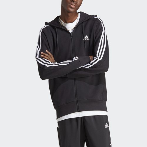 Essentials 3 stripes hoodie black Adidas Sportswear La Redoute