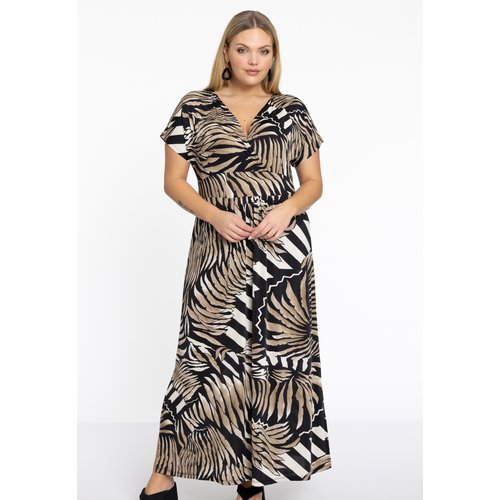 Damen robe avec une ceinture elastique ecru Yoek La Redoute