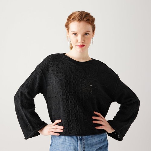 Pull noir femme promod clearance