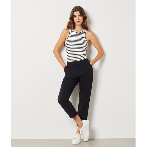 Pantalon coupe carotte chino Etam La Redoute