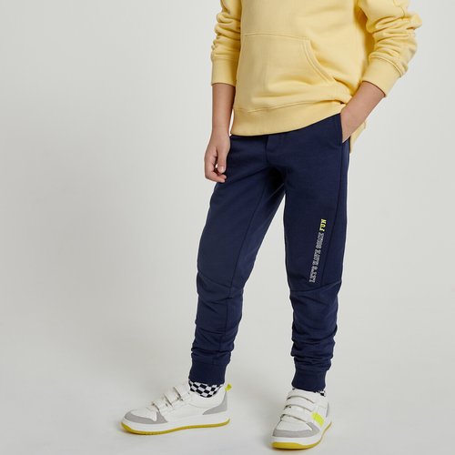Pantalon de jogging en molleton bleu marine La Redoute Collections La Redoute
