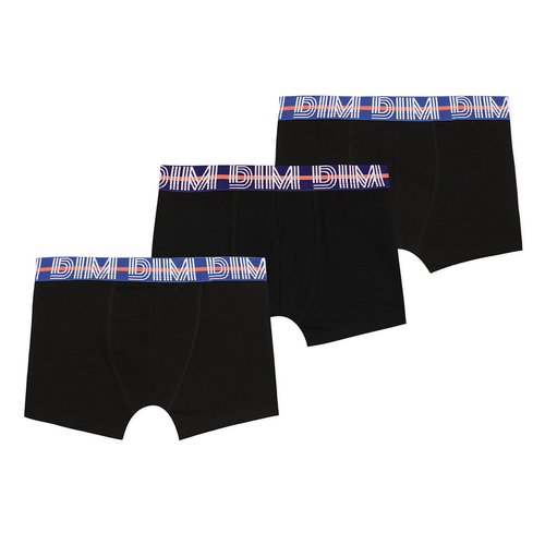 Lote de 3 boxers negro Dim La Redoute