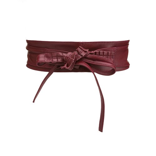 Ceinture large bordeaux femme online