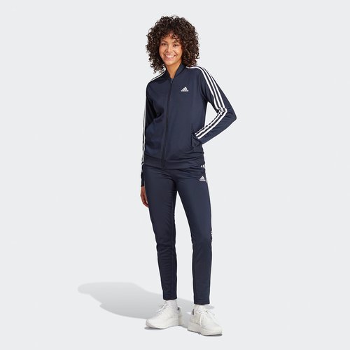 Adidas essentials navy tracksuit store