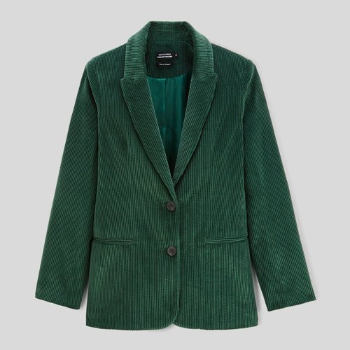 Blazer en velours cotele certifie OEKO TEX