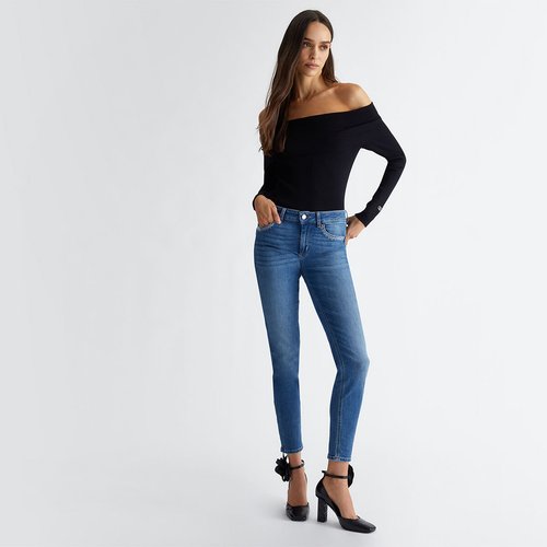 Jeans skinny bottom up clearance