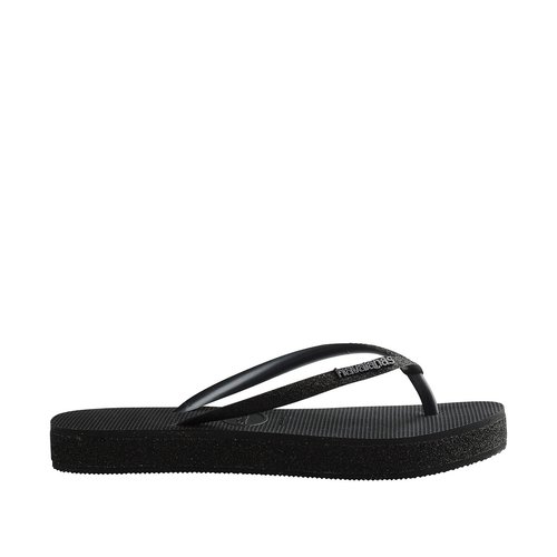 Tongs slim flatform sparkle noir Havaianas La Redoute