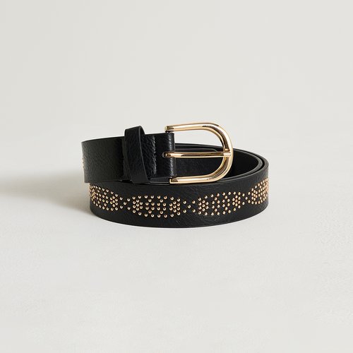 Ceinture en cuir véritable pour femme - Accessoire de mode large et