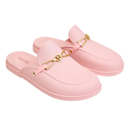 CHATTAWAK Mule Femme 15OPALINEROSE37 – Rose Confort, Boucle Décorative, Semelle Cuir Intérieur