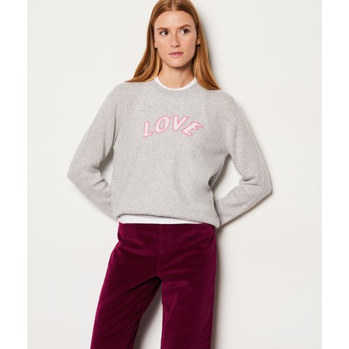 Pull col rond cachemire love FRANCE