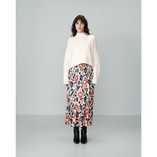 Rok nicky bedrukte beige fond Grace Mila La Redoute