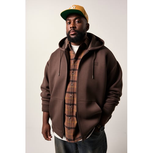 Veste De Piste Ambiguous Marron Foncé - 100% Polyester - Taille M - Occasion Très Bon état