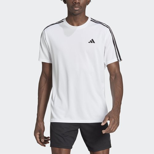 T shirt mit kleinem logo unifarben weiss Adidas Performance La Redoute