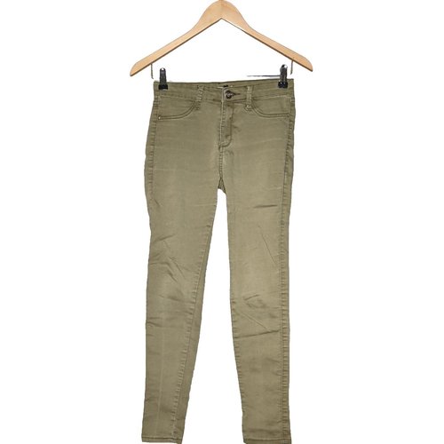 Pantalon slim tres bon etat vert Stradivarius La Redoute