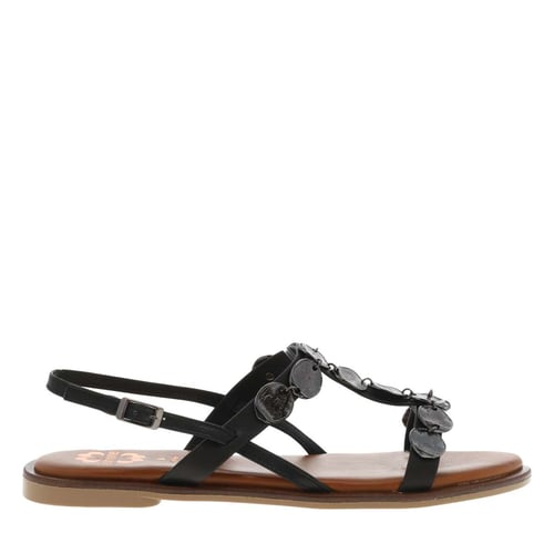 Sandales à Talons Porronet - Cuir Marron Et Doré Taille 37 - Vintage Très Bon état