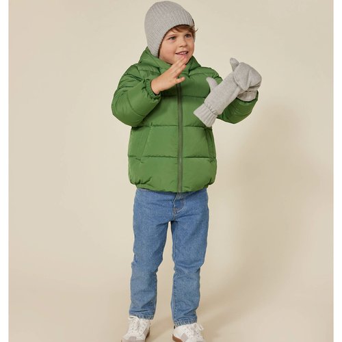 Doudoune a capuche vert Petit Bateau La Redoute