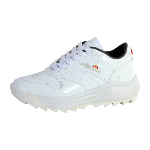 Basket retro woman white patent Ellesse La Redoute