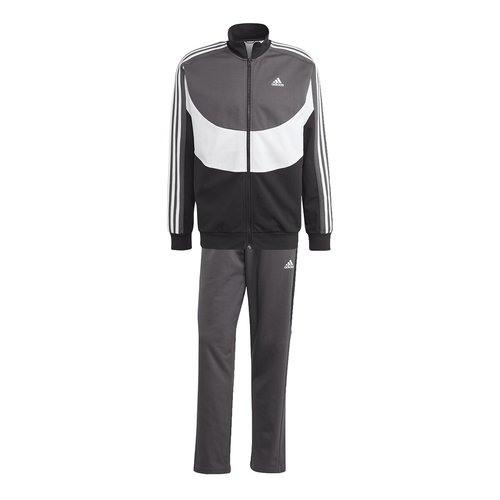 Colour block tracksuit black white grey Adidas Performance La Redoute
