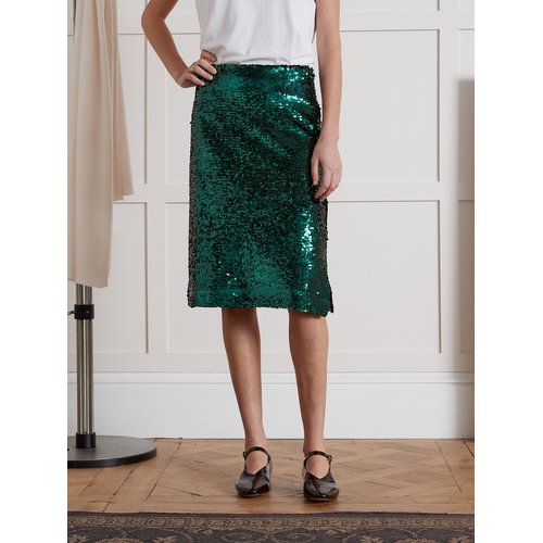 Jupe sequin vert shop