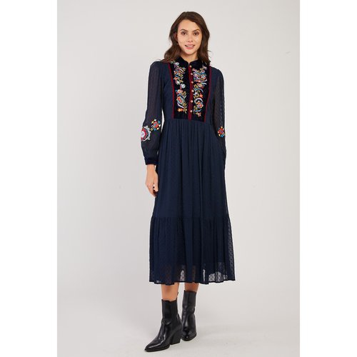 Valencia floral print dress navy blue Derhy La Redoute