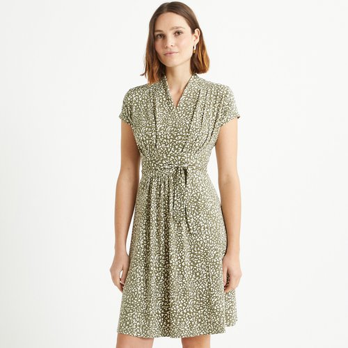 Mid length polka dot dress shop