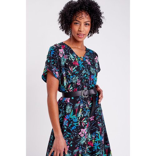 Robe longue a manches courtes noir Cache Cache La Redoute