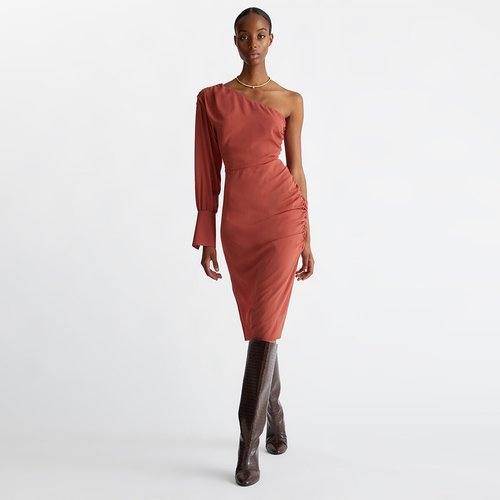 Robe asymétrique rouge top