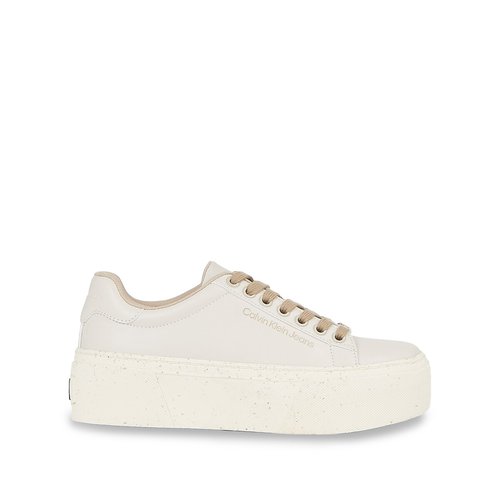 Vulcanized platform trainers white Calvin Klein Jeans La Redoute