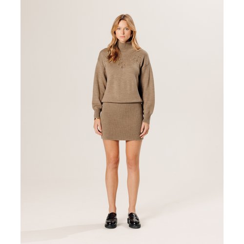 Robe courte en laine on sale