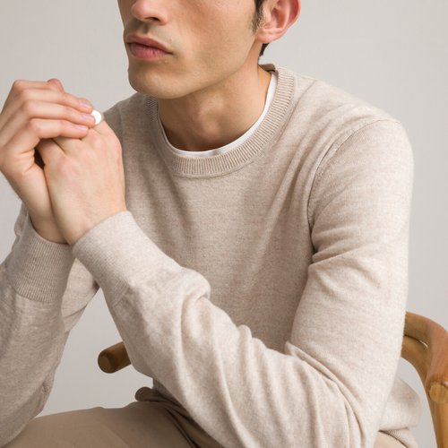Pull laine merinos fabrique en europe signature La Redoute Collections La Redoute