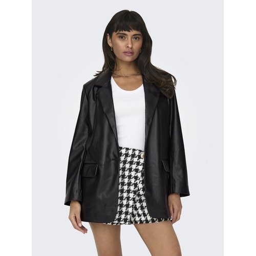 Blazer en simili cuir clearance