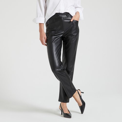 Pantalon en simili noir Naf Naf La Redoute