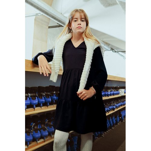 Robe evasee multi volants bleu marine Molly Bracken Girl La Redoute
