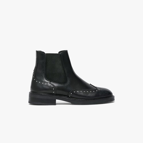 Boots plat star noir Bocage La Redoute