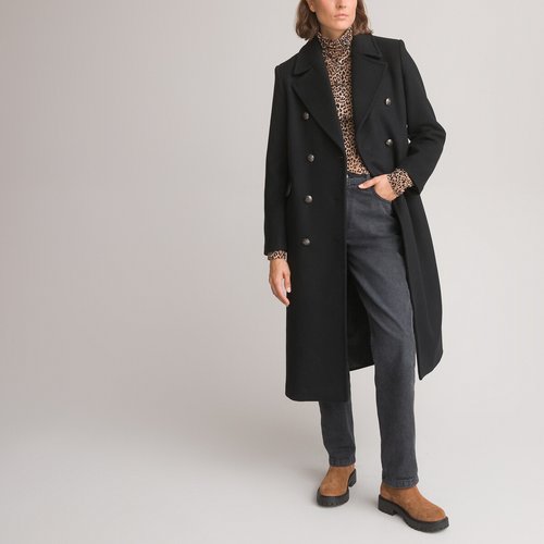 Black double breasted pea coat outlet