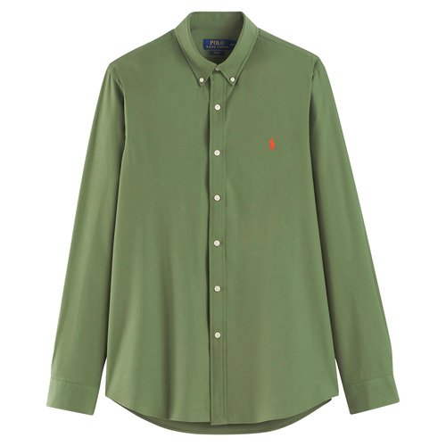 Polo ralph lauren olive green shirt clearance