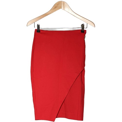 Jupe mi longue tres bon etat rouge Morgan La Redoute
