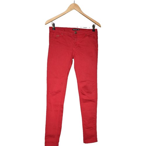 Pantalon slim tres bon etat rouge Stradivarius La Redoute