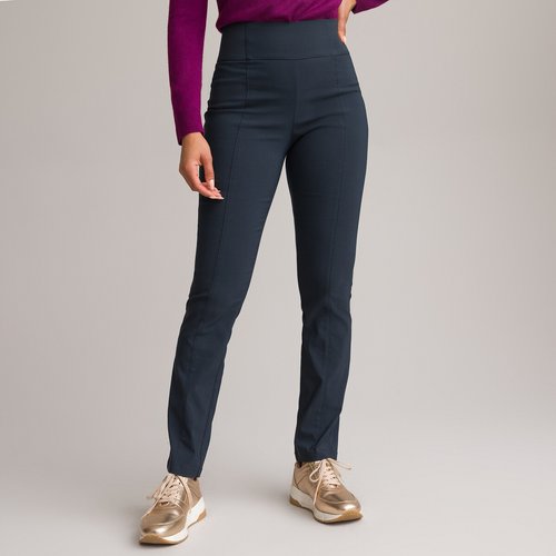 Straight pull on trousers with elasticated waist length 30.5 Anne Weyburn La Redoute
