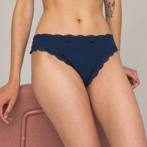 Lot De 6 Culottes Post-Partum Taille Haute - Coton Et Dentelle, Pour Récupération Après Accouchement Et Césarienne - 8