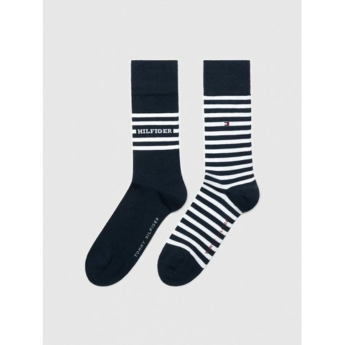 Lot de 2 chaussettes hautes rayees Tommy Hilfiger La Redoute
