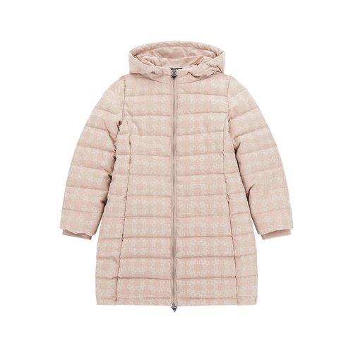 Doudoune longue rose store