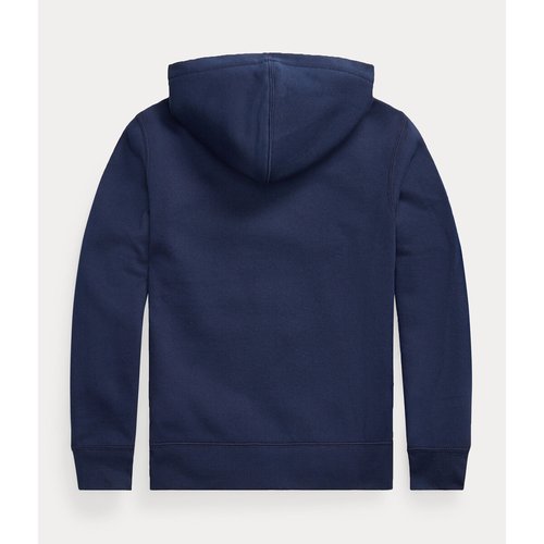 Polo ralph lauren full zip borg lined hoodie with player logo in navy sales