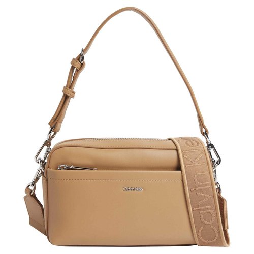 Crossbody camera bag with top handle camel Calvin Klein La Redoute